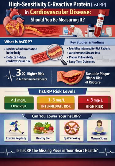 High-Sensitivity C-Reactive Protein (hsCRP) in Cardiovascular Disease: 2025 Evidence for Risk Assess