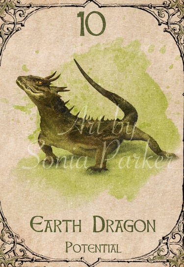 Earth dragon, a card from the animal spirit oracle deck