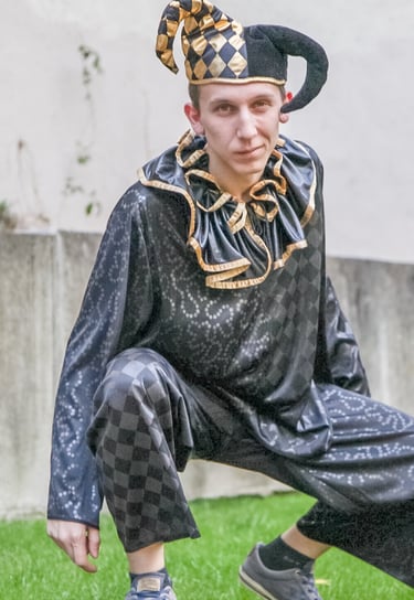 Juokdario kostiumas Vilniuje