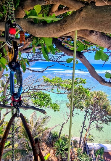Chantier bord de mer à la Réunion