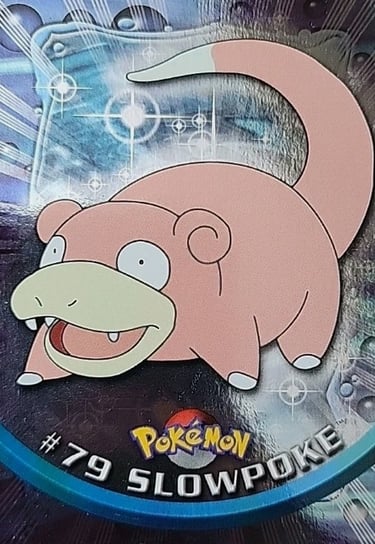 79 slowpoke Topps Pokémon series 2 US silver foil