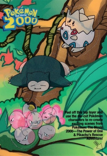 Stickers 10 of 10 Topps Pokémon The Movie 2000 front
