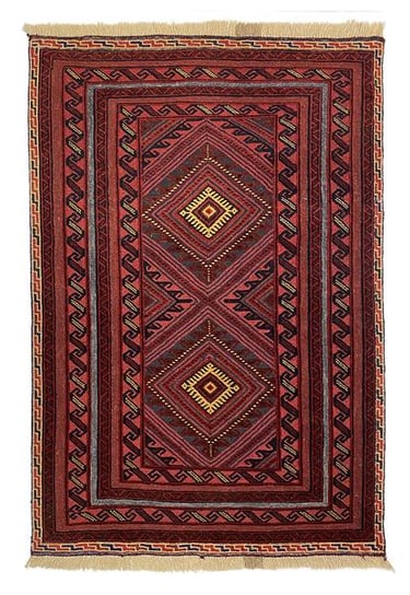 MUSHWANI RUG  - 133cm X 80cm (4'4 x 2'7) - TRIBAL RUGS - Handmade Rug Company