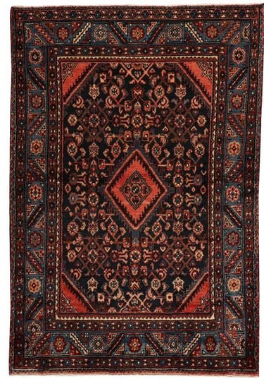Old Hamadan - 153cm x 107cm (5' x 3'7) - Antique and old rugs - HANDMADE RUG COMPANY