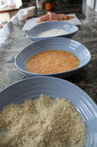 3 bowl breading station