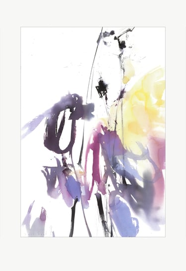 Watercolor art was created in the artist's Yuge Kurt studio. One-of-a-kind Artwork. Flowers