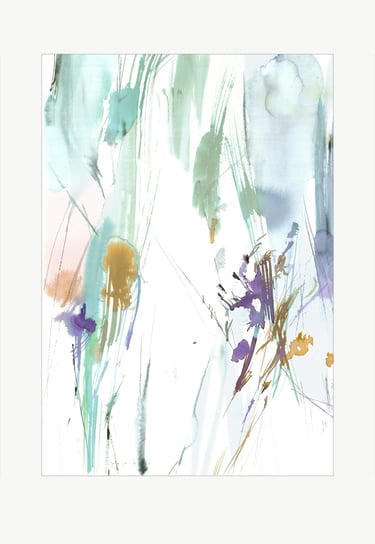 Watercolor art was created in the artist's Yuge Kurt studio. One-of-a-kind Artwork. In the grass