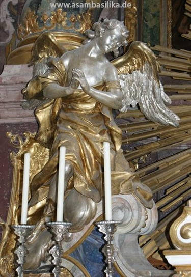 Andachtsengel Hochaltar Asambasilika Altenmarkt