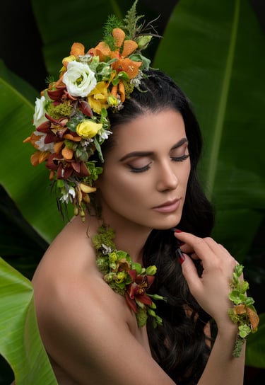 Floral Portrait Photography