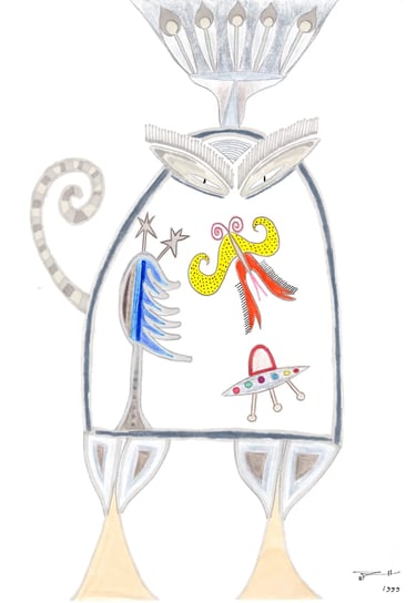 "IN THE ALIENS MIND" Artwork by Elkolor aka Raphael Pathe