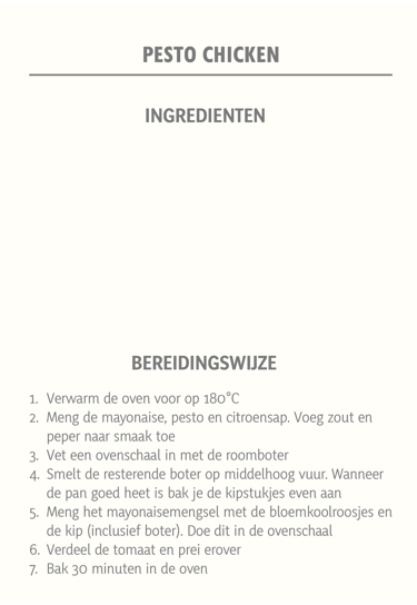Keto recept pesto chicken