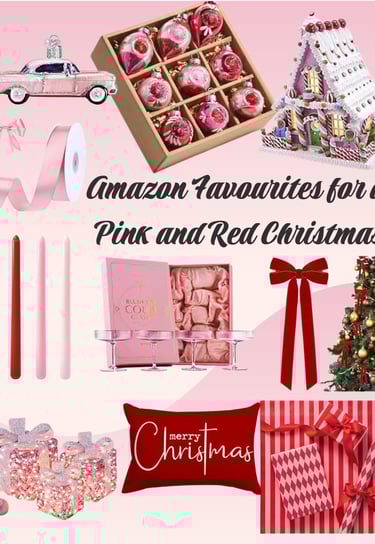 Amazon Favourites for a Pink and Red Christmas