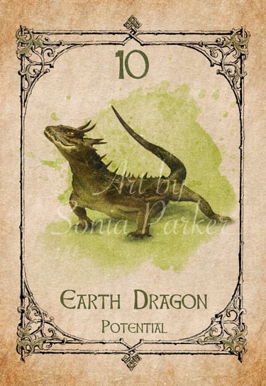 Earth dragon, a card from the animal spirit oracle deck