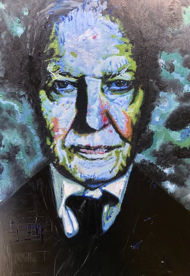 David Attenborough Painting