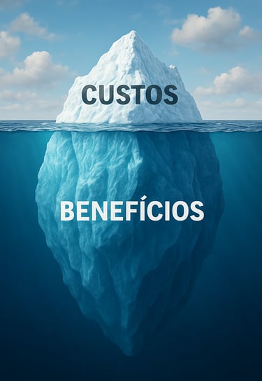 Iceberg-mostrando-custos-benefícios-visíveis