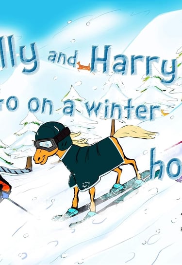 kids skating on ice on winter holiday
