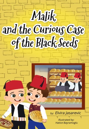 an oven with black seeds on bread picture book