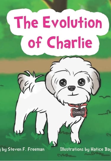 a cute white puppy