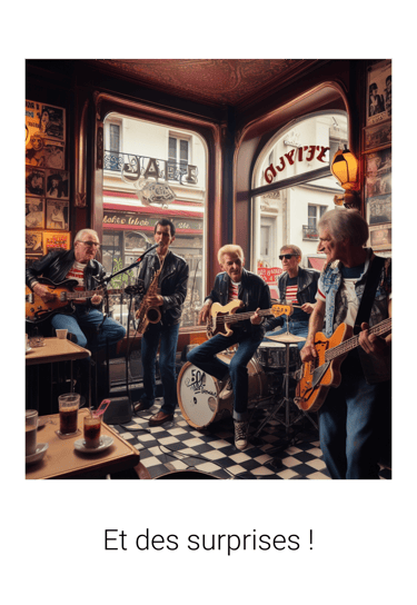 a group of people playing guitar and singing in a restaurant