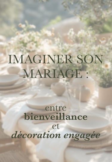 Imaginer son mariage éco responsable avec de la décoration durable