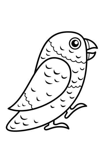 a bird with a bird on it's head