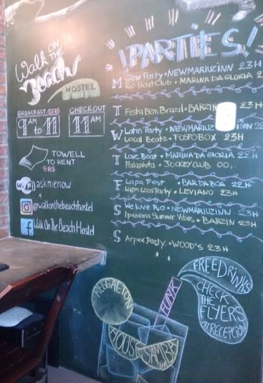 fresque tableau crai hostel brésil