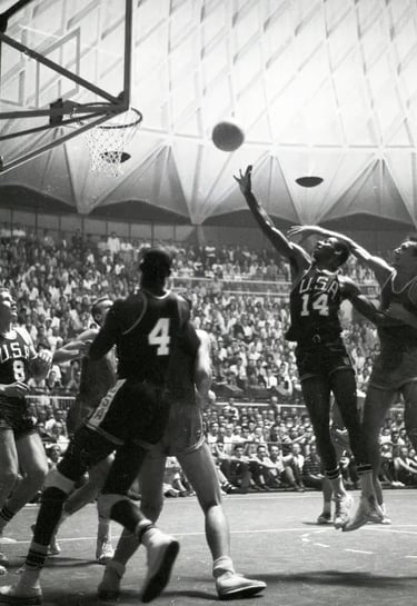 1960 Team USA Basketball team with Oscar Robertson