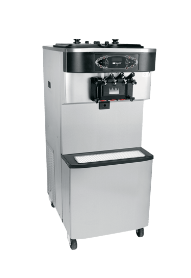 Commercial Taylor soft serve ice cream machine with triple dispensing handles