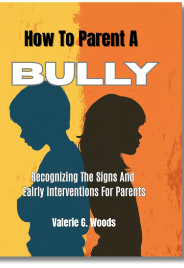How To Parent A Bully Cover with graphic image of two young persons