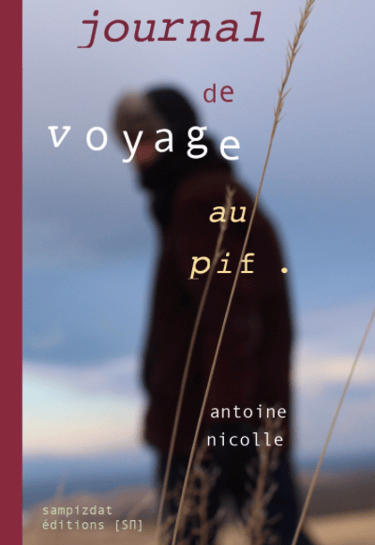 Couverture Antoine Nicolle Journal de voyage au pif