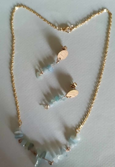 Bijoux Les Couleurs de Lo Aigue marine