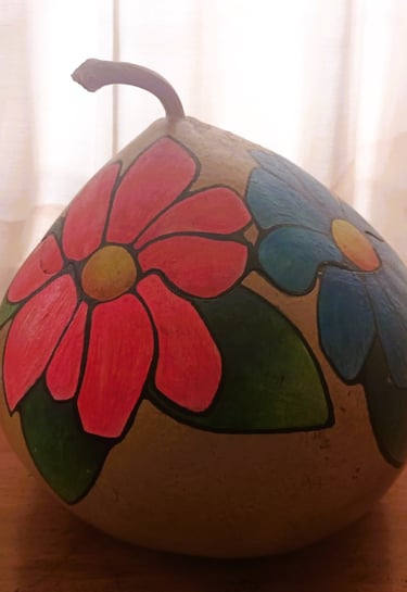 Gúaje con flores 1