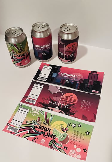 3 Horizon Beverage products with their labels