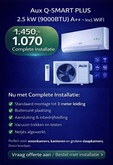 Naast airconditioning zijn wij gespecialiseerd in loodgieterswerk, elektra installaties en duurzame