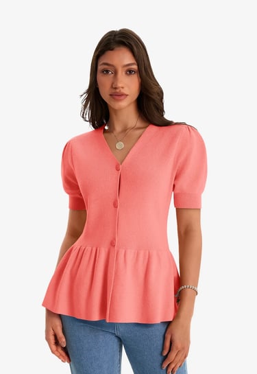 Coral Knit Sweater