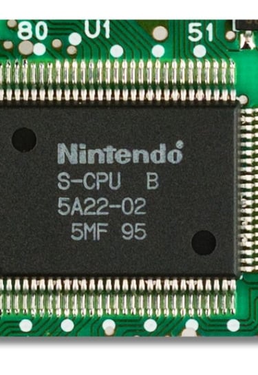 S-CPU, CPU principal do SNES, uma Ricoh 5A22 é um microprocessador de 8/16 bits produzido pela Ricoh
