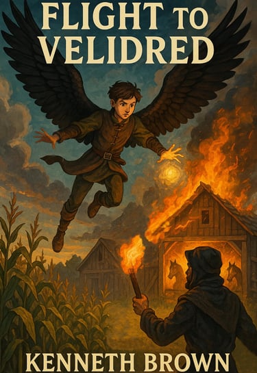 Flight to Velidred is Book 3 in the Kestrel the Falcon Prince series.