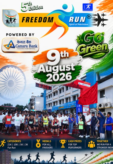 Freedom Run Manipal is on9th August 2026