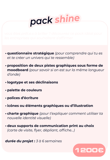 description du pack shine