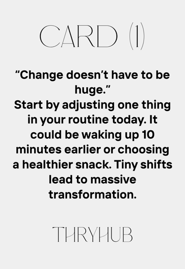 Start Changing Your Life