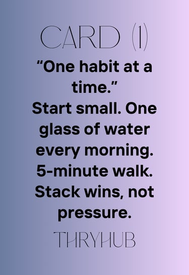 Build Habits  One Good Habit at a Time