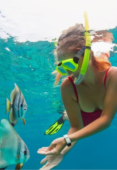 Snorkeling at Virgin Beach Karangasem Bali