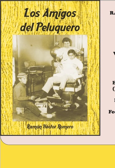 Imagen de Fondo: Tapa del Libro "Los Amigos del Peluquero" del Escritor Ramón H. Romero