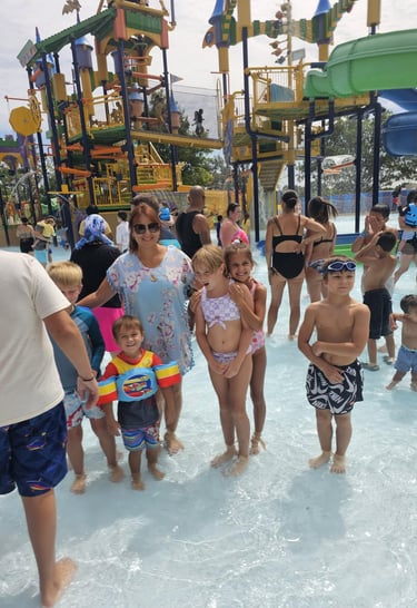 Children enjoying playground at Kids Land Daycare, Warminster