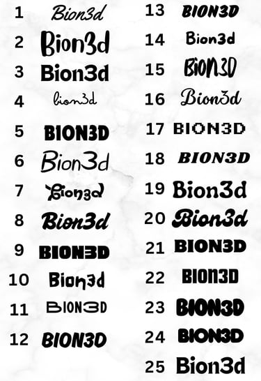 font list