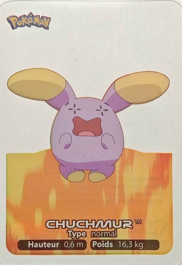 51 Chuchmur Lamicards Pokémon série 3