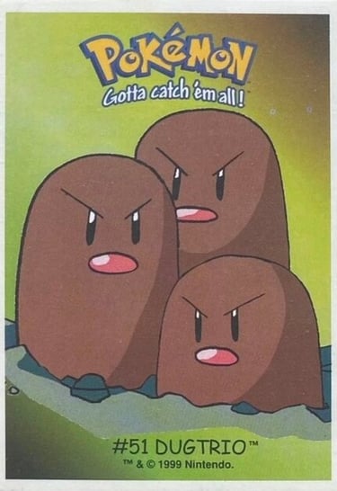 Dugtrio Dunkin Boomer 1999