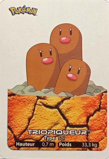 51 Triopiquer Lamincards Pokémon série 1