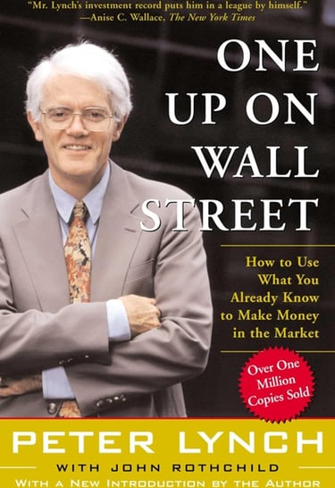 One Up On Wall Street cover, investing insights on finding growth stocks before others.