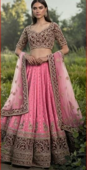 lehenga with night glam